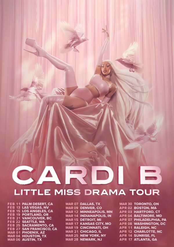 CARDI B Little Miss Drama 2026 North America Arena Tour Poster