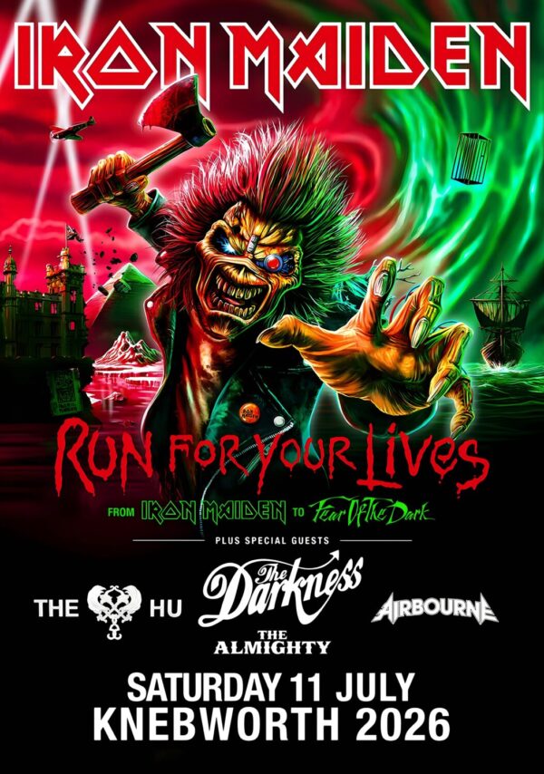 IRON MAIDEN Run For Your Lives 2026 UK Tour KNEBWORTH Poster Print