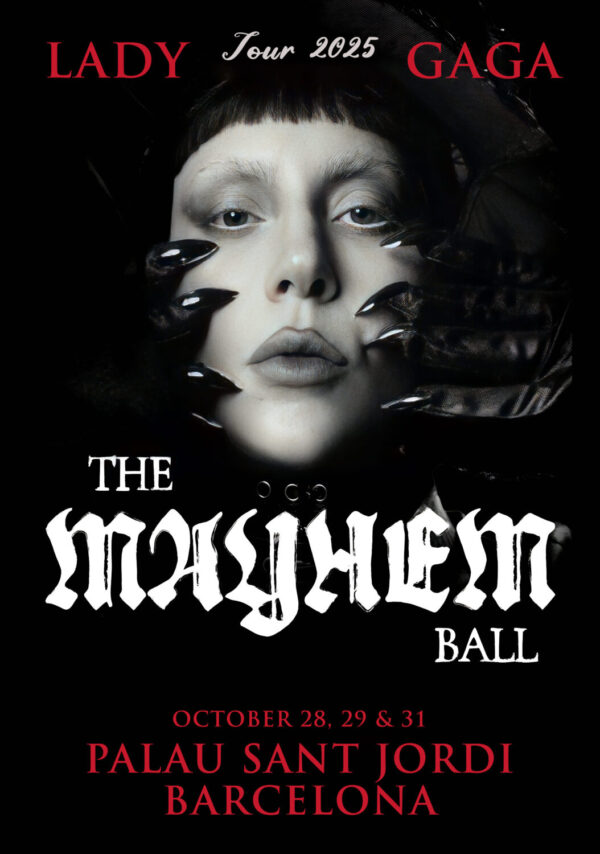 LADY GAGA The Mayhem Ball 2025 Tour BARCELONA Palau Sant Jordi Poster Print