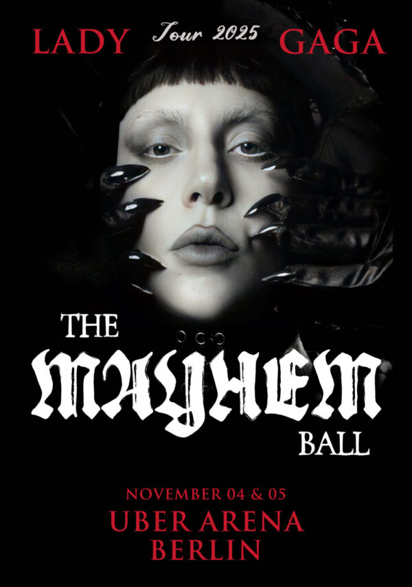 LADY GAGA The Mayhem Ball 2025 Tour BERLIN Uber Arena Poster Print