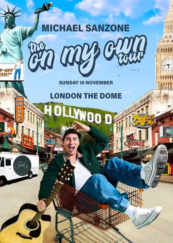 MICHAEL SANZONE The On My Own 2025 UK Tour LONDON The DomePoster