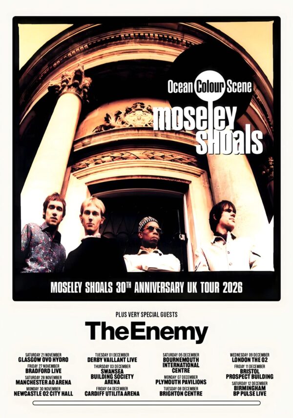 OCEAN COLOUR SCENE Moseley Shoals 30th Anniversary 2026 UK Tour Poster Print