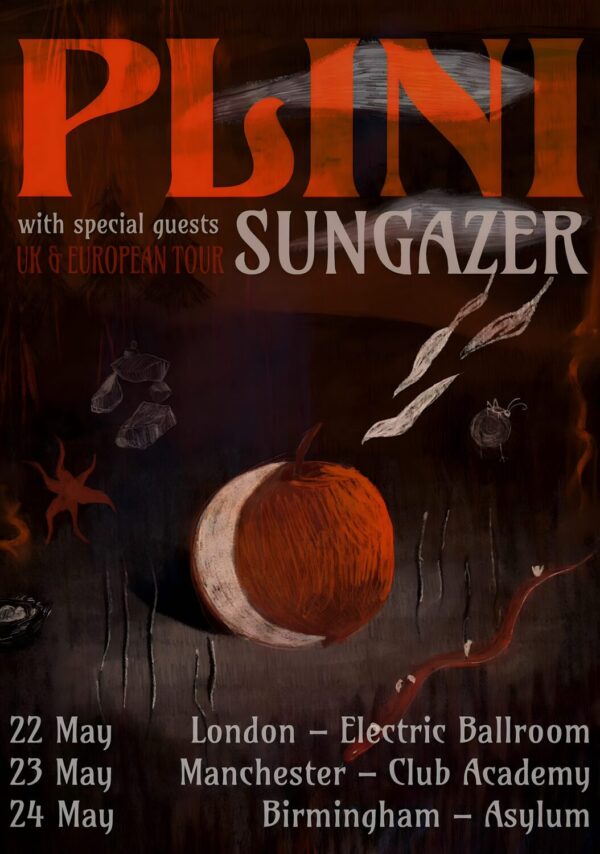PLINI Dog Days 2026 UK Tour LONDON - MANCHESTER - BIRMINGHAM Poster