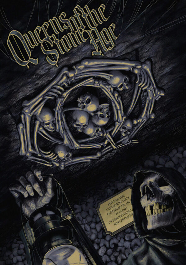 QUEENS OF THE STONE AGE Alive in the Catacombs 2025 Tour COPENHAGEN Koncerthuset Poster Print
