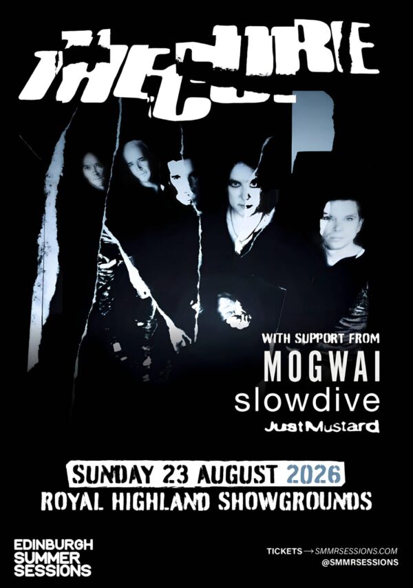 THE CURE Summer Live 2026 UK Tour EDINBURGH Royal Highland Showgrounds Poster
