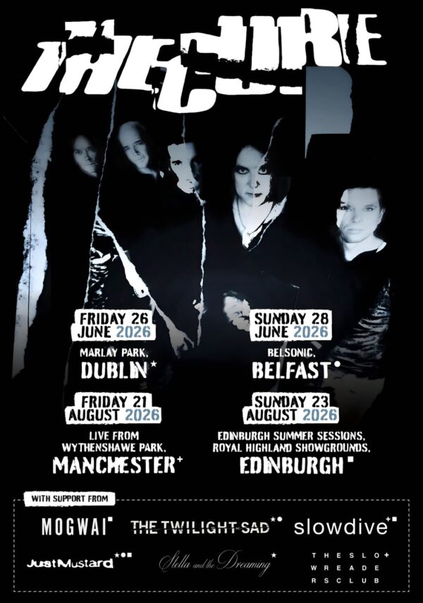 THE CURE Summer Live 2026 UK & Ireland Tour Poster