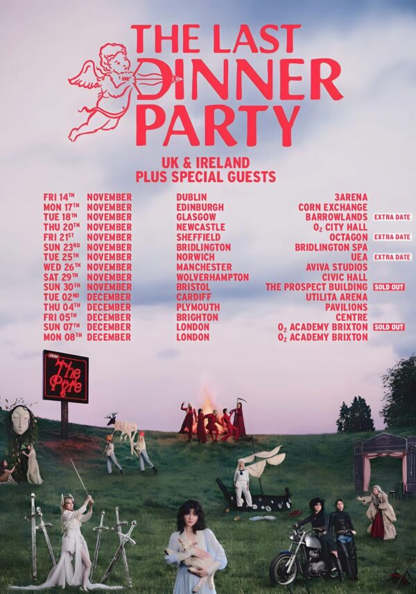 THE LAST DINNER PARTY From The Pyre 2025 UK & Ireland Tour Poster