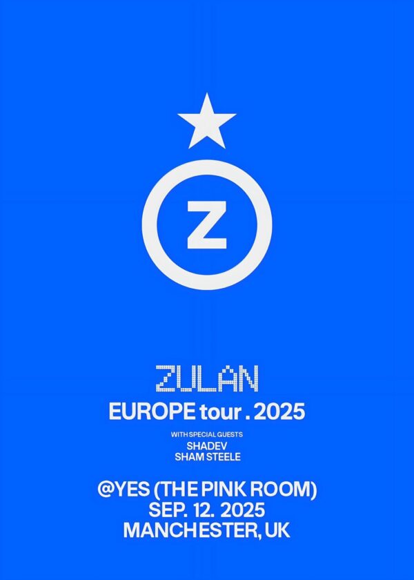 ZULAN (dj) Match My Speed 2025 UK Tour: MANCHESTER Yes Pink Room Poster