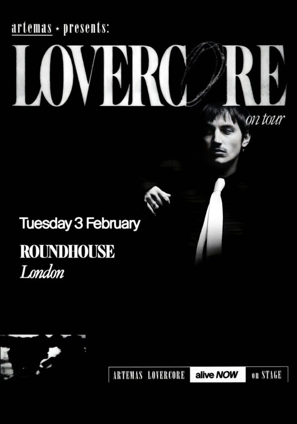 ARTEMAS Lovercore On Tour 2026 LONDON Roundhouse Tour Poster Print