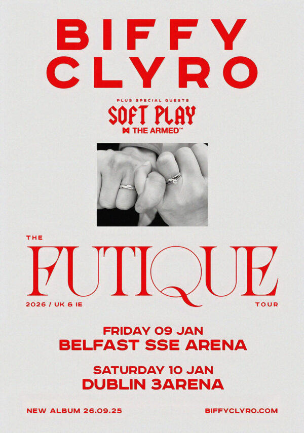 BIFFY CLYRO The Futique 2026 Ireland Arena Tour DUBLIN - BELFAST Poster Print
