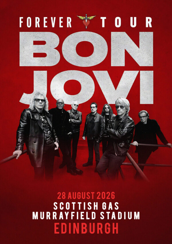 BON JOVI Forever UK 2026 Tour EDINBURGH Murrayfield Stadium Poster Print