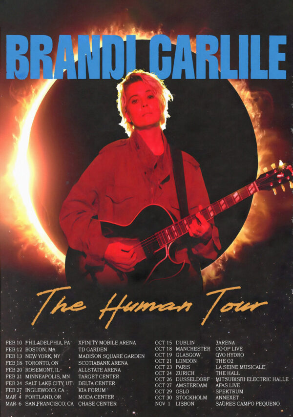 BRANDI CARLILE The Human 2026 UK - Europe - America World Tour Poster Print