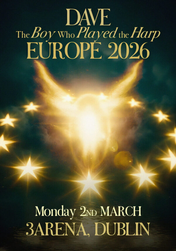 DAVE (rapper) The Boy Who Played the Harp 2026 Ireland Tour DUBLIN 3Arena Poster Print