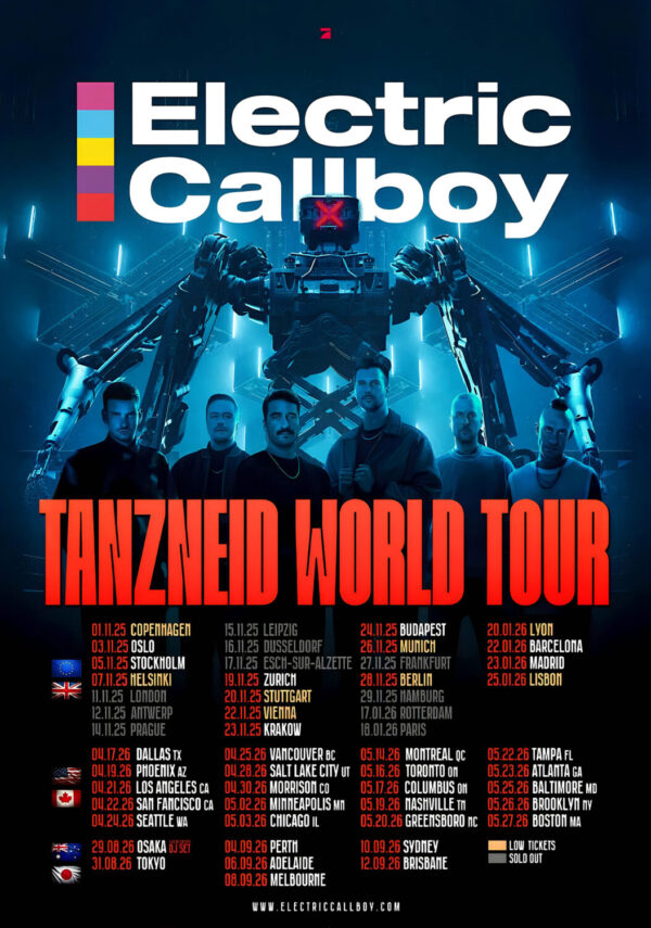 ELECTRIC CALLBOY Tanzneid 2025 -2026 World Tour Poster Print