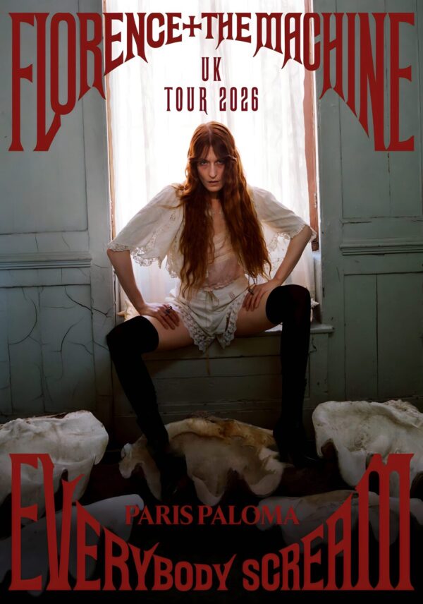 FLORENCE AND THE MACHINE Everybody Scream 2026 UK Tour Poster Print