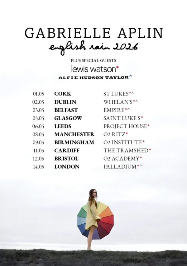 GABRIELLE APLIN English Rain 2026 UK & Ireland Tour Poster Print