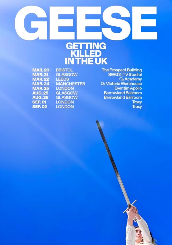 GEESE (band) Getting Killed In The UK 2026 Tour Poster Print