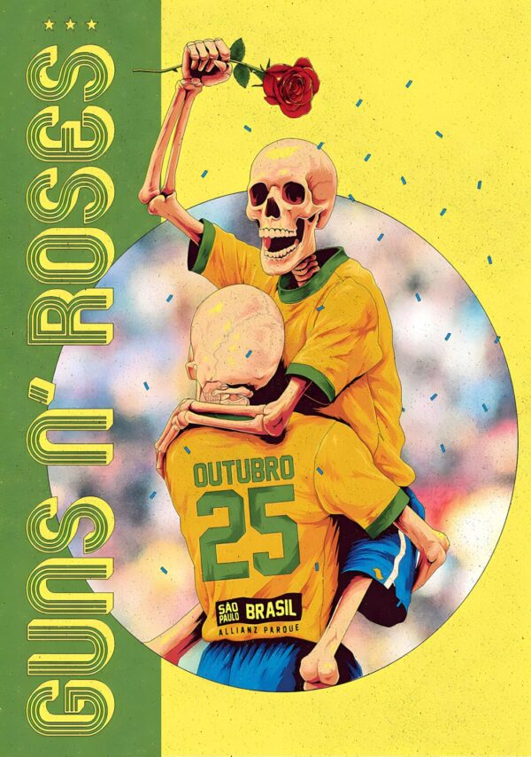 GUNS N ROSES Because You What You Want 2025 Tour SAO PAULO Allianz Parque Poster Print
