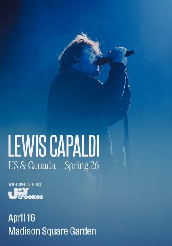 LEWIS CAPALDI Songs I'll Never Forget 2026 Tour NEW YORK Madison Square Garden Poster Print