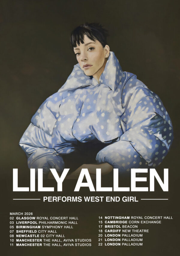 LILY ALLEN Performs West End Girl 2026 UK Tour Poster Print