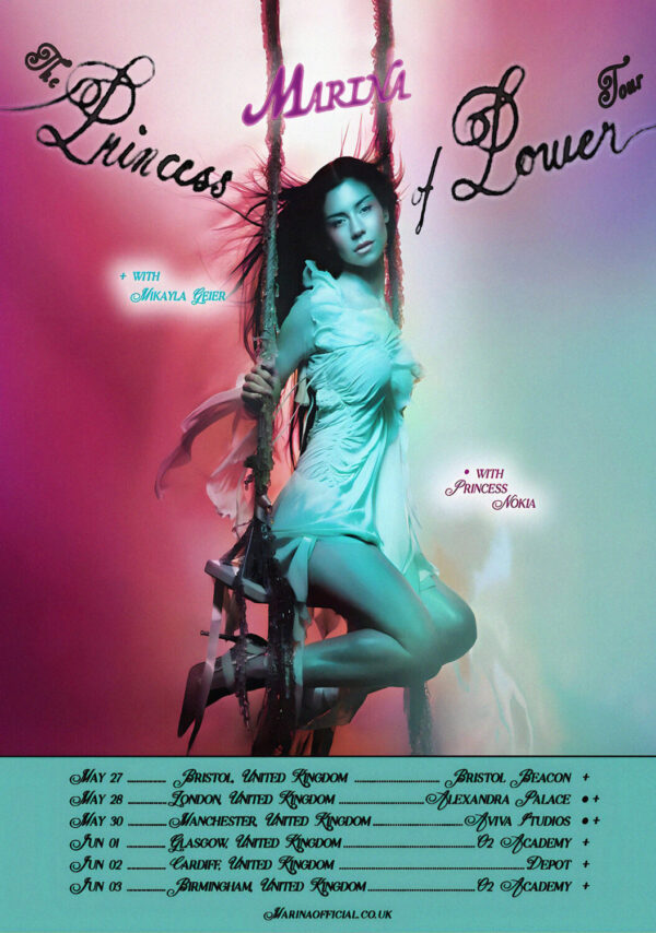 MARINA (singer) The Princess of Power 2026 UK Tour Poster Print