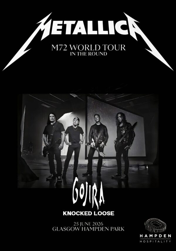 METALLICA M72 2026 UK Tour GLASGOW Hampden Park Poster Print