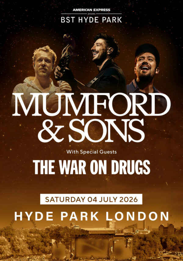 MUMFORD & SONS Prizefighter 2026 Tour LONDON BST (British Summer Time) Hyde Park Poster Print