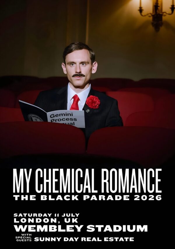 MY CHEMICAL ROMANCE The Black Parade 2026 Tour LONDON Wembley Stadium - 11 July 2026 Poster Print