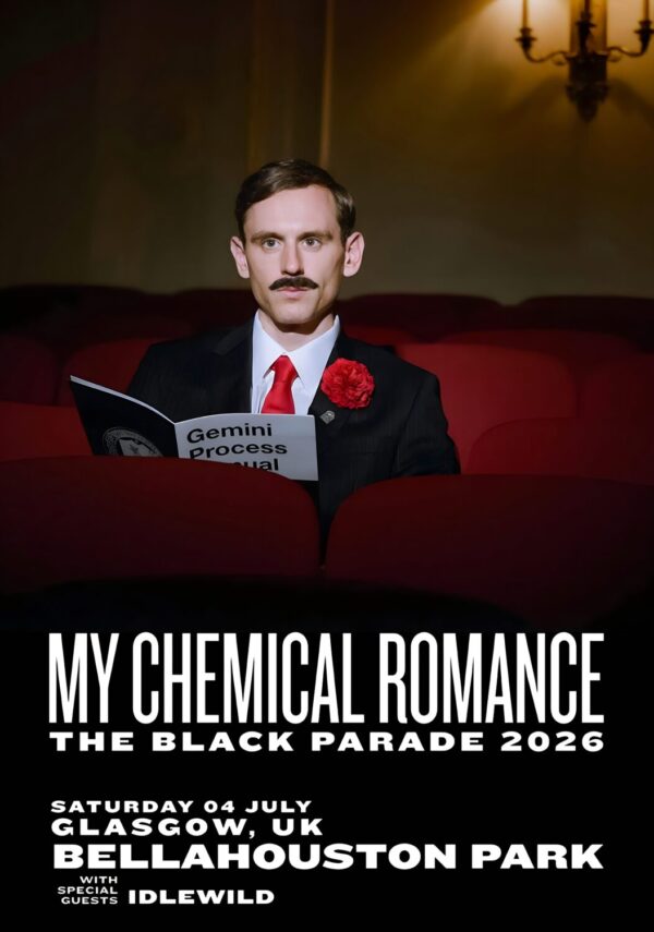 MY CHEMICAL ROMANCE The Black Parade 2026 Tour GLASGOW Bellahouston Park - 4 July 2026 Poster Print