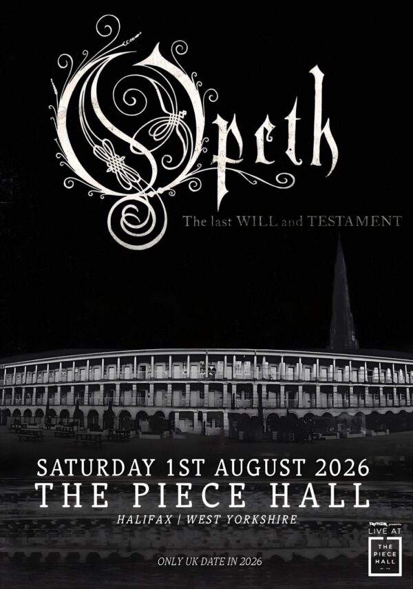 OPETH The Last Will & Testament 2026 UK Tour HALIFAX The Piece Hall Poster Print