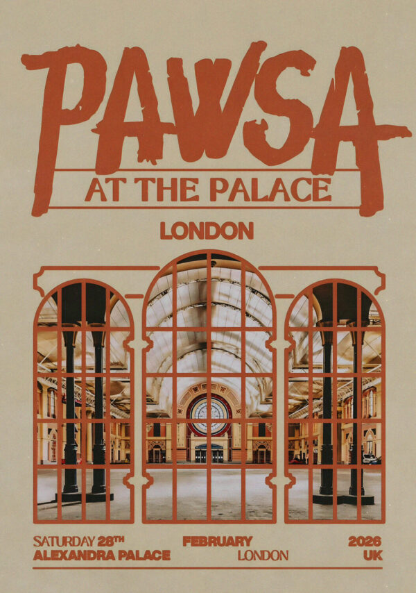PAWSA At The Palace 2026 UK Tour LONDON Alexandra Palace Poster Print