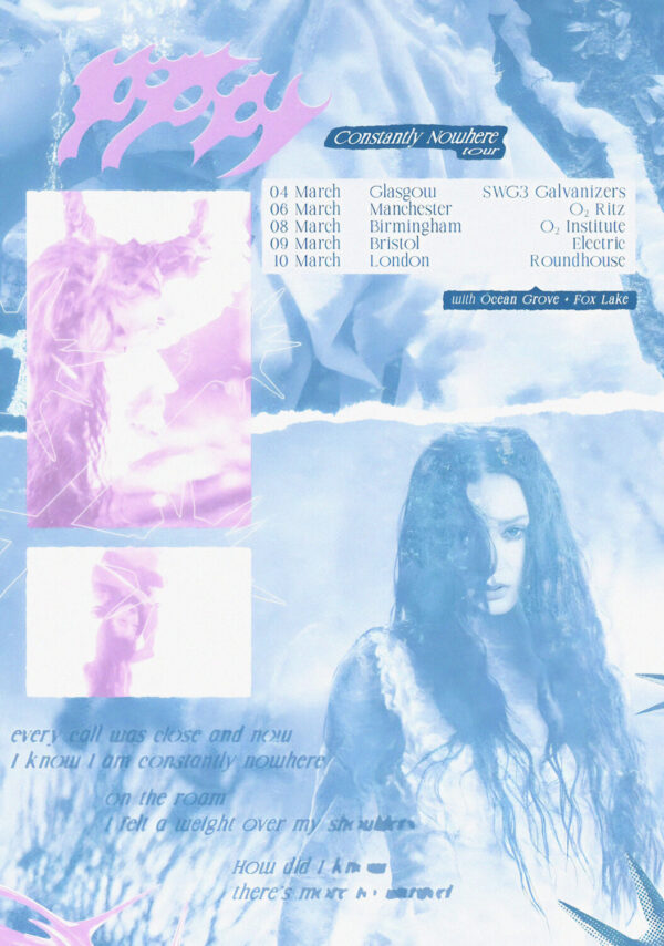 POPPY (singer) Constantly Nowhere 2026 UK Tour Poster Print