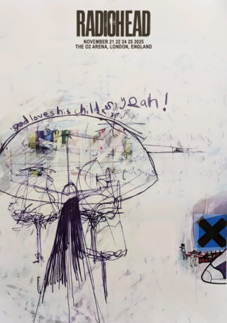 Radiohead O2 RADIOHEAD Live 2025 Tour LONDON The O2 Arena Poster