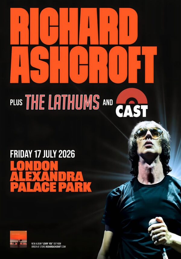 RICHARD ASHCROFT Lovin' You 2026 UK Tour LONDON Alexandra Palace Park Poster Print