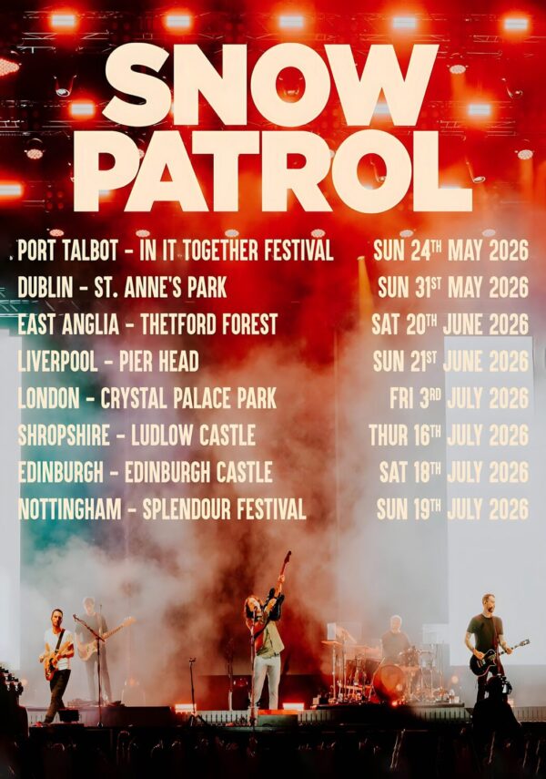 SNOW PATROL The Forrest Is The Path 2026 UK & Ireland Summer Tour Poster Print