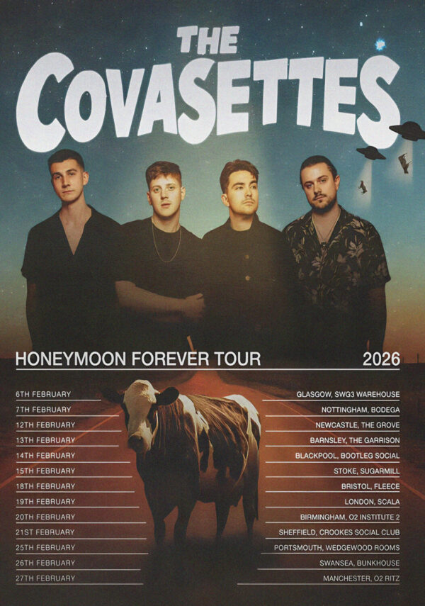 THE COVASETTES Honeymoon Forever 2026 UK Tour Poster Print