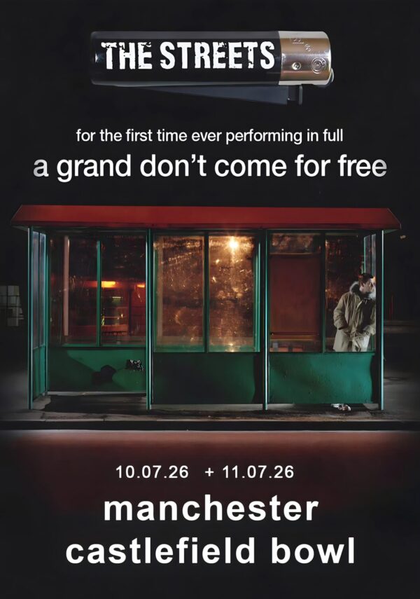 THE STREETS A Grand Don't Come For Free 2026 UK Tour MANCHESTER Castlefield Bowl Poster Print