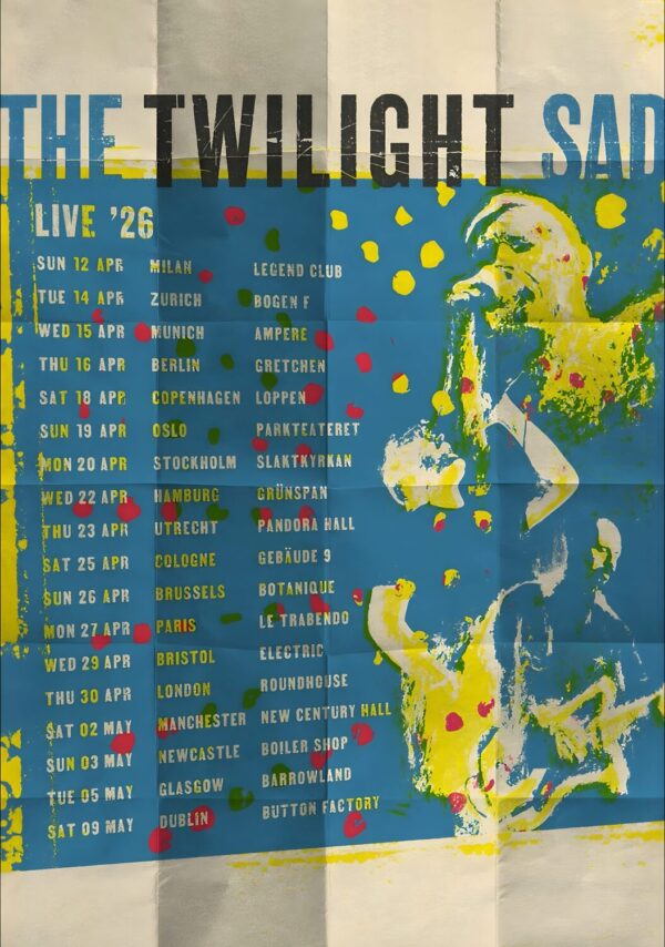 THE TWILIGHT SAD Waiting For The Phone Live 2026 UK & Europe Tour Poster Print