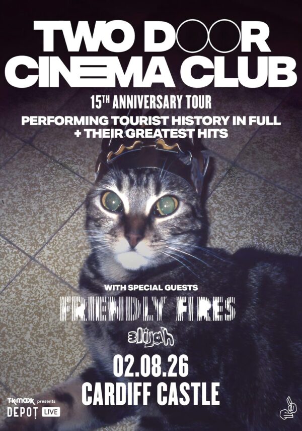 TWO DOOR CINEMA CLUB Tourist History 2026 UK Tour CARDIFF Castle Poster Print