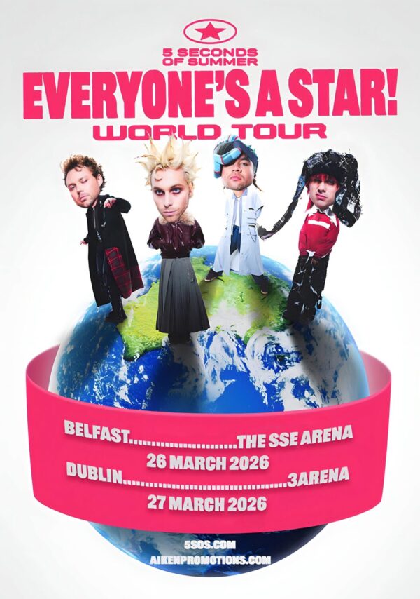 5 SECONDS OF SUMMER Everyone's A Star 2026 Ireland Arena Tour BELFAST - DUBLIN? Poster Print
