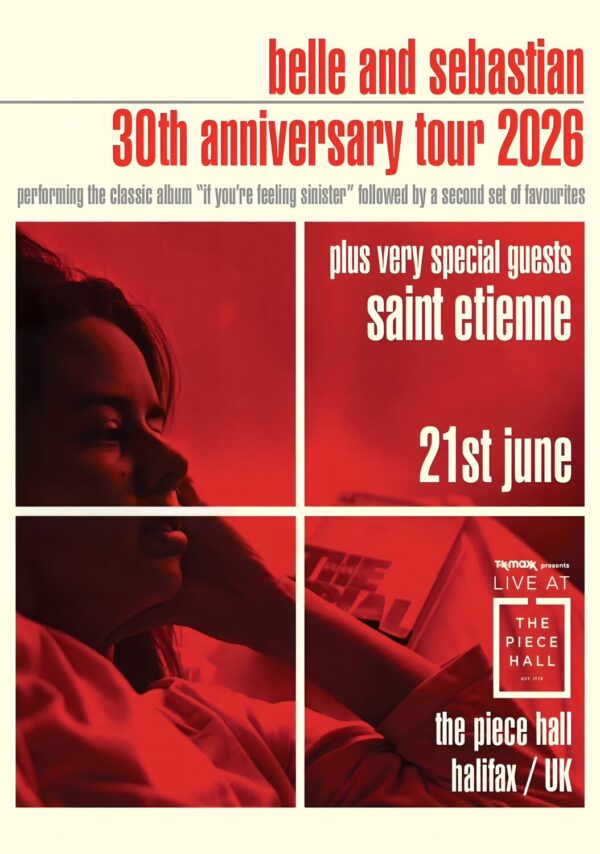 BELLE & SEBASTIAN If You're Feeling Sinister 2026 UK Tour HALIFAX The Piece Hall Poster Print