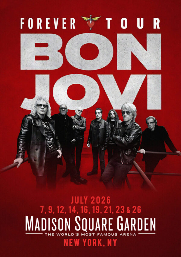 BON JOVI Forever 2026 Tour NEW YORK Madison Sqaure Garden Poster Print