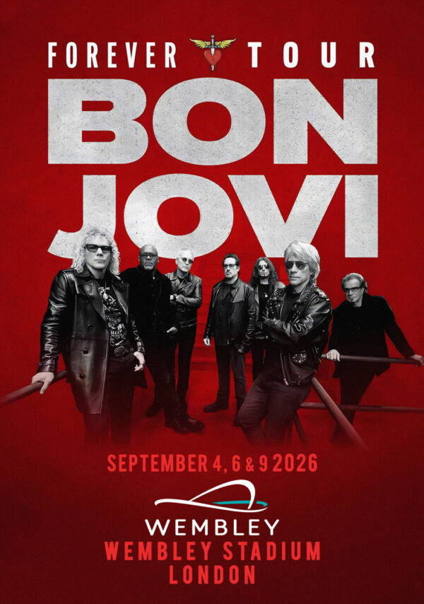 BON JOVI Forever 2026 Tour LONDON Wembley Stadium Poster Print