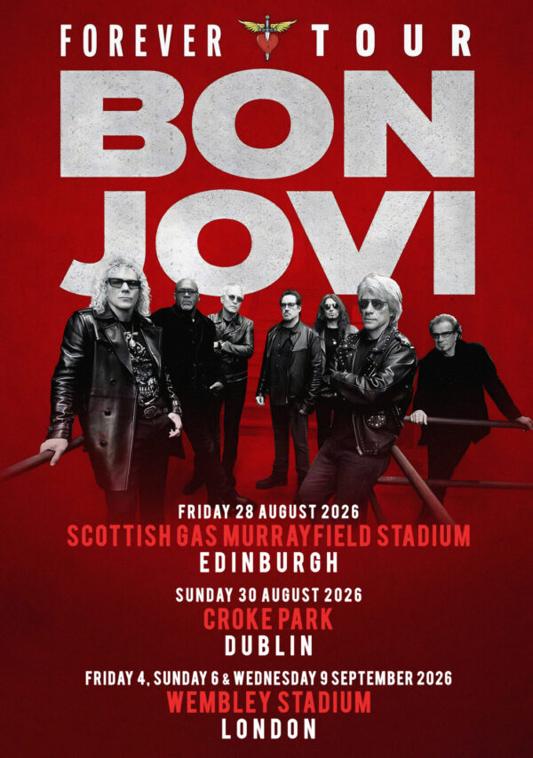 BON JOVI Forever UK & Ireland 2026 Stadium Tour Poster Print
