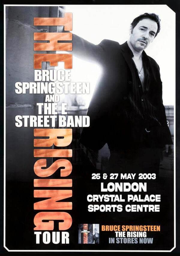 BRUCE SPRINGSTEEN & E Street Band The Rising 2023 Tour LONDON Crystal Palace Poster Print