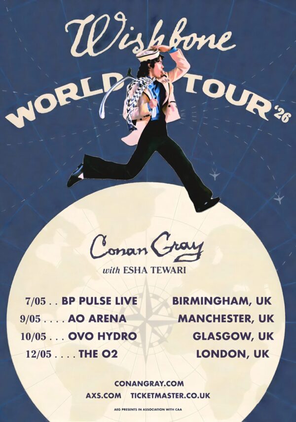 CONAN GRAY Wishbone 2026 UK Arena Tour Poster Print