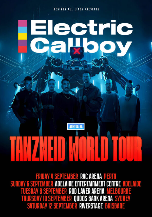 ELECTRIC CALLBOY Tanzneid 2026 Australia Tour Poster Print