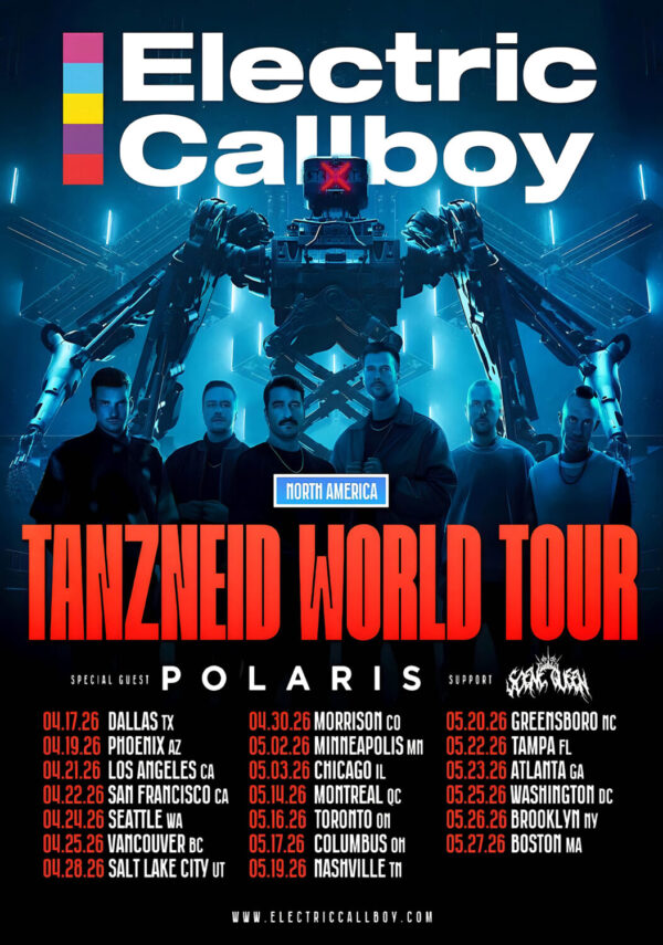 ELECTRIC CALLBOY Tanzneid 2026 North America Tour Poster Print