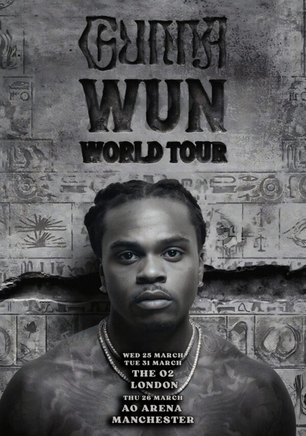 GUNNA Wun 2026 UK Tour LONDON The O2 - MANCHESTER AO Arena Poster Print
