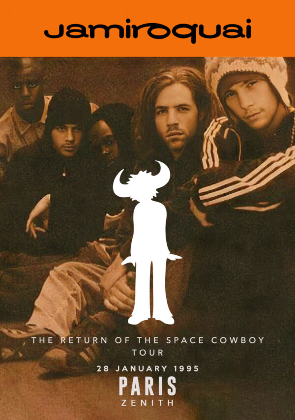 JAMIROQUAI The Return Of The Space Cowboy 1995 Tour PARIS Zenith Poster Print